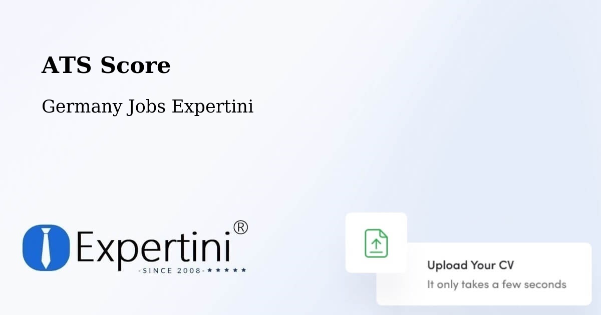 ATS Score - Germany Jobs Expertini
